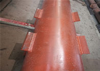 En-têtes divers de chaudière d'acier au carbone de grand diamètre d'OEM avec la peinture rouge